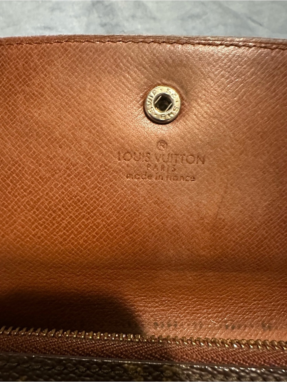 Vintage Louis Vuitton Monogram Canvas Brown & Gold Continental Wallet - Picture 10 of 14